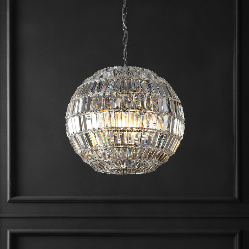 Safavieh Couture Demarco Small Crystal Chandelier Chrome
