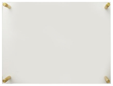 Double Panel Wall Frame with Gold Mounts, 19"x23", For 16"x20" Photos and Art