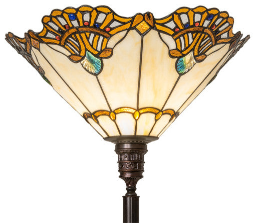 Meyda Lighting 228408 74" High Shell With Jewels Floor Lamp