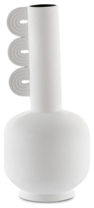Happy 40 Three Wings White Vase