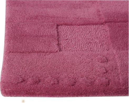 Hand Tufted Fuchsia Wool Area Rug, 5''6"x7''10"