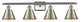 INNOVATIONS LIGHTING 516-4W-SN-M8-LED Smithfield 3 Light Bath Vanity Light