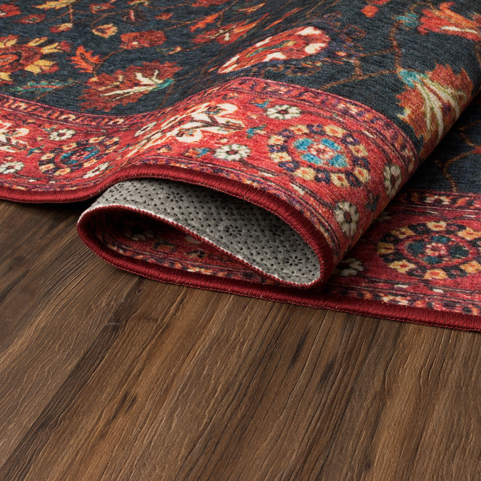 My Magic Carpet Ramage Indigo Rug, 6'x6'