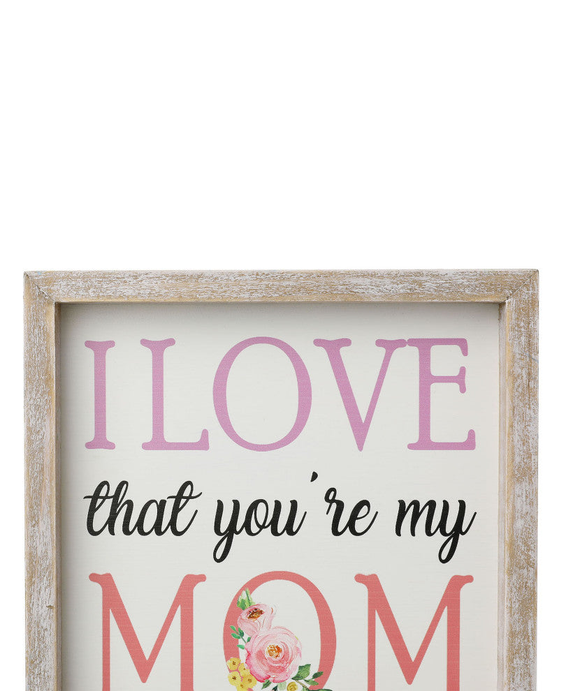 11.5" Wooden Mother's Day Table Decor