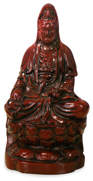 Shou Shan Shi Meditating Guanyin Asian Statue