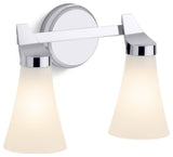 Kohler Lighting 26847-SC02 Simplice 2 Light 14"W Vanity Light - Brushed Moderne