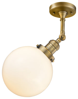 Innovations Lighting 201F-Bb-G201-8 1 Light 8 Inch Semi-Flush Mount