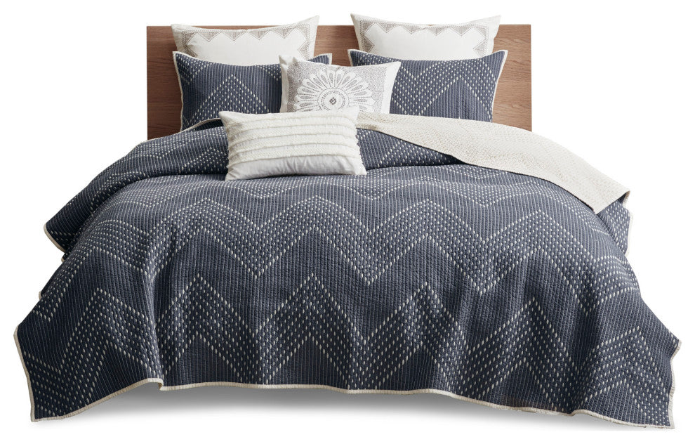 INK+IVY Pomona 3 Piece Coverlet Mini Set, King/California King