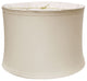 19" Snow Drum Trimmed Linen Lampshade