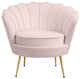 Gardenia  Velvet Upholstered Chair, Pink