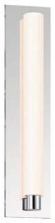 Tubo Slim LED Contemporary 18" LED Panel Sconce Polished Chrome