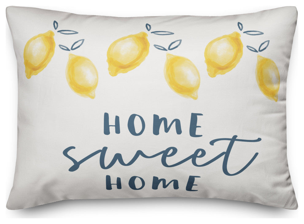Home Sweet Home Lemons 14x20 Spun Poly Pillow