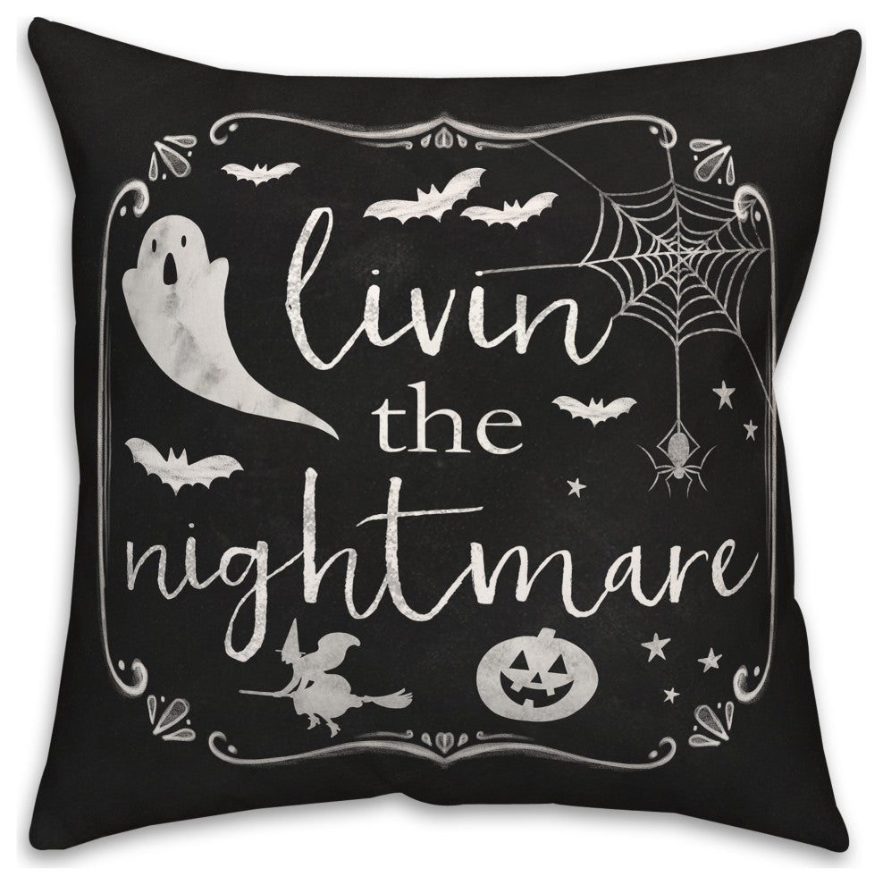 Livin The Nightmare 18x18 Spun Poly Pillow