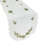 Mistletoe Embroidered Table Runner, 15x72