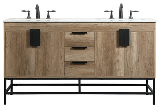 Home Living 22" Modern Natural Oak-Light Bathroom Vanity