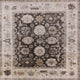 Ahgly Company Indoor Square Mid-Century Modern Area Rugs, 4' Square
