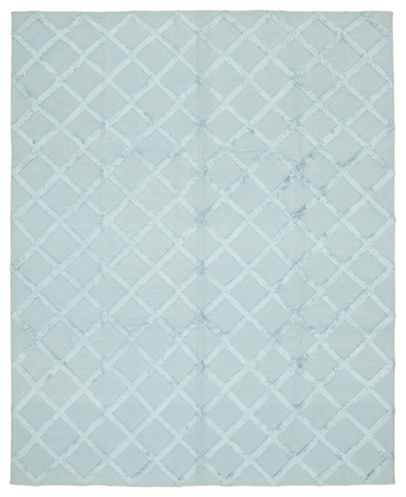 Rug N Carpet - Handmade Modern Design 8' 1'' x 10' 0'' Wool Unique Kilim Rug