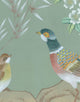 Chinoiserie Wall Mural Rafah, Green, Sample