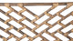 Rattan Chippendale Headboard, Antique Brown, Queen Size