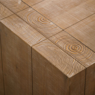 Gewnee Rustic Wood Coffee Table