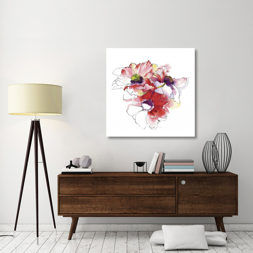 "Mistral Trio II White Square" Digital Paper Print by Shirley Novak, 42"x42"