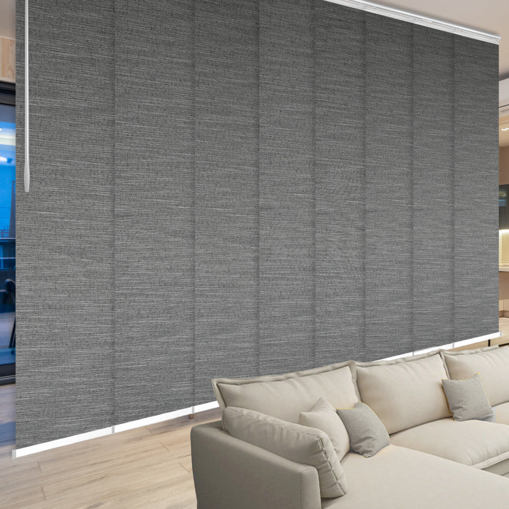Talha 8-Panel Track Extendable Vertical Blinds 130-175"W