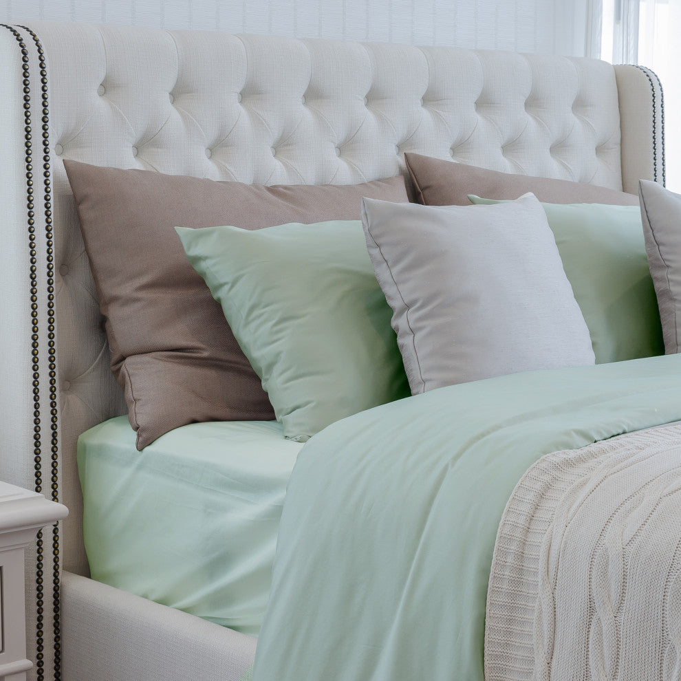 DTY Bedding Premium 4-Piece Sheet Set 100% Bamboo Viscose, Seaglass, Split King