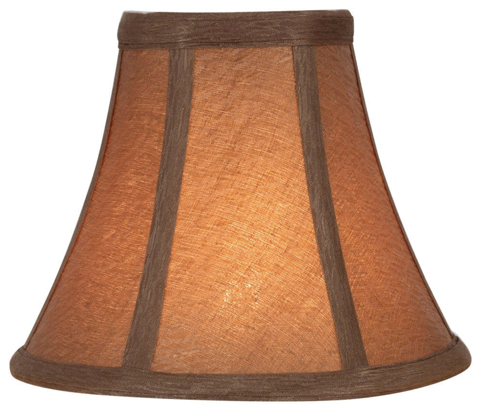30056-2 Small Bell  Chandelier Clip On Lamp Shade Khaki 3"x6"x5"