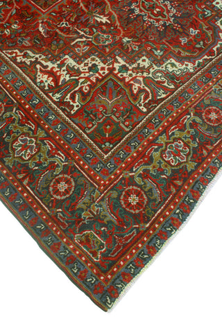 Vintage Heriz NursuLight a Red/Navy Rug, 6'11x9'11