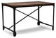 Grayson Vintage Industrial Antique Bronze Home office Wood Desk