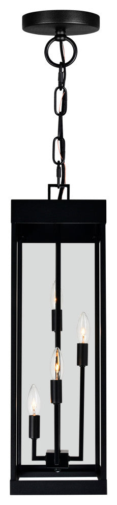 Windsor 4 Light Black Outdoor Ceiling Light