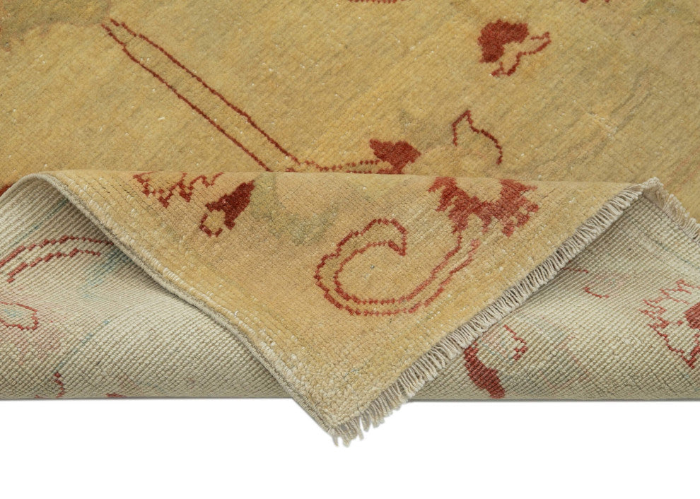 Rug N Carpet - Hand-Knotted Oriental 3' 1" x 14' 6" Runner Oushak Area Rug