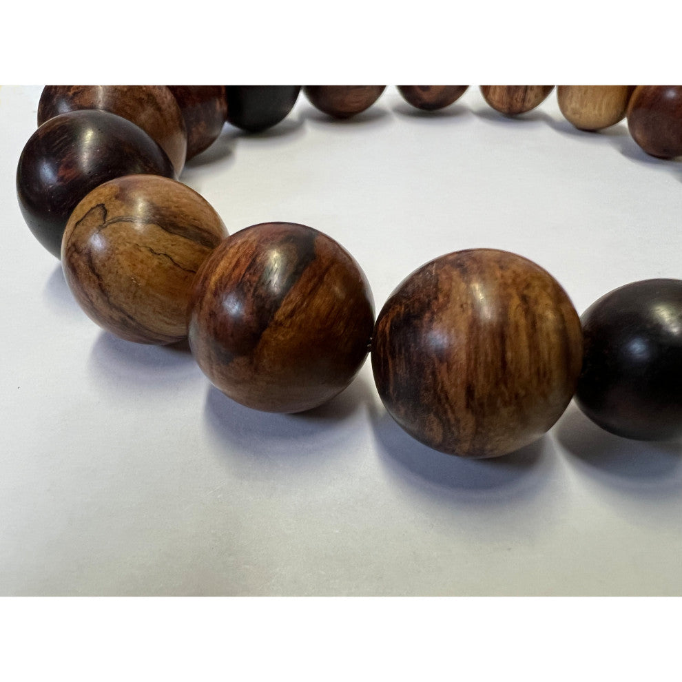 Chinese Huanghuali Rosewood Beads Hand Rosary Praying Bracelet Hws2411