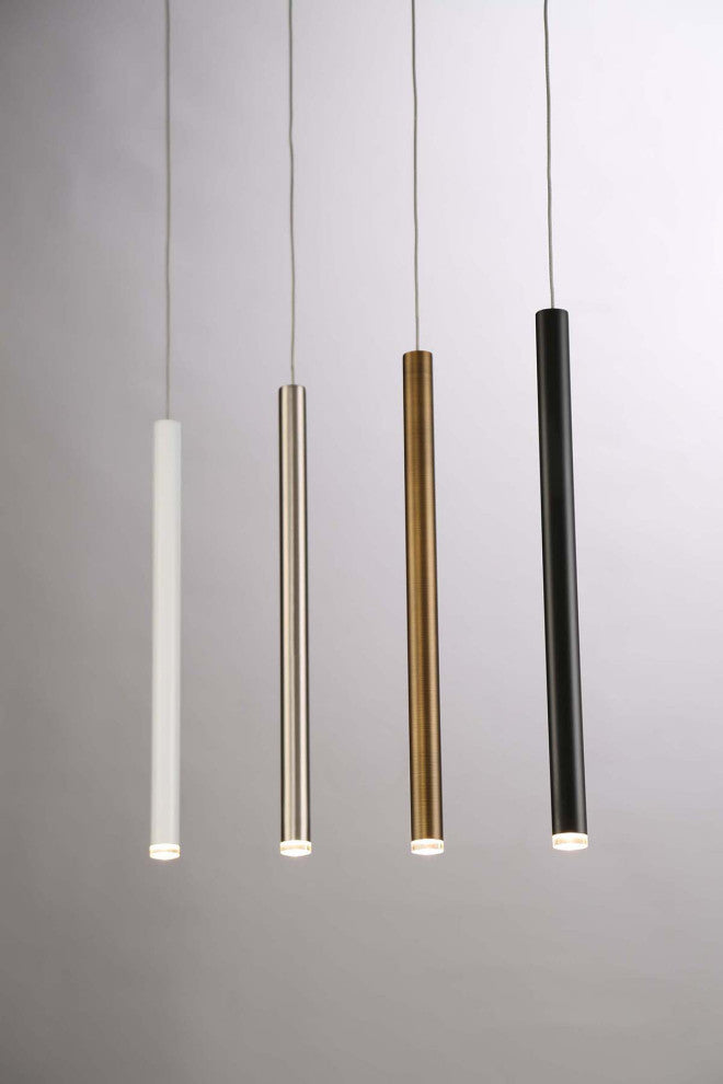 Navada Sleek LED Medium Pendant In Black