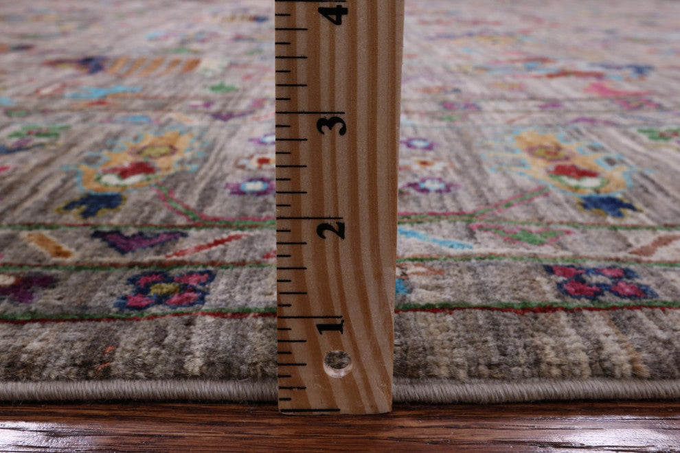 8' 1" X 11' 5" Persian Tabriz Hand Knotted Wool Rug Q9793