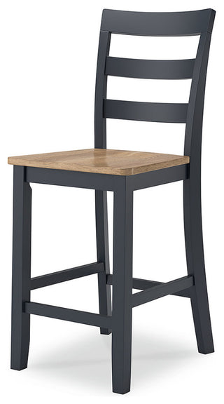 Gesthaven Natural/Blue Counter Height Barstool