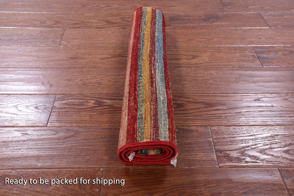 2' 0" X 3' 1" Super Kazak Khorjin Hand-Knotted Wool Rug Q10906