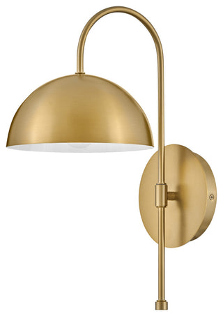 Lark Lou 17" Single Wall Sconce, Lacquered Brass