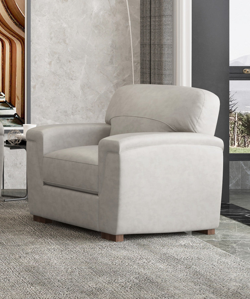 Leather Upholstery Chair, Beige