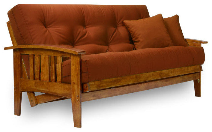 Westfield Wood Futon Frame Only, Solid Hardwood, Full