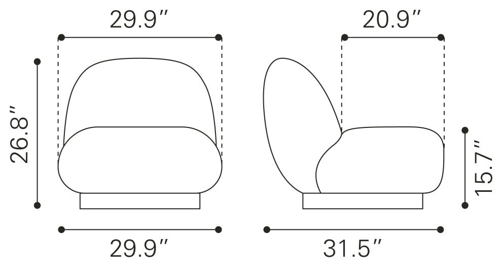 Myanmar Accent Chair Cream