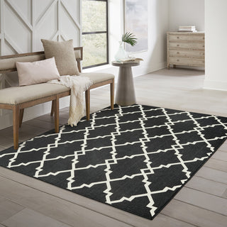 Oriental Weavers Marina Black/ Ivory Geometric Indoor/Outdoor Rug 8'6"X13'