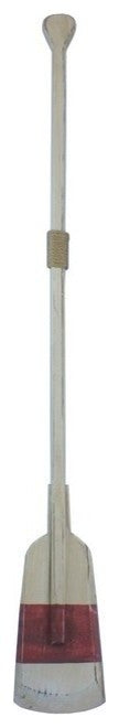Wooden Rustic Manhattan Beach Squared Rowing Oar With Hooks, 50''