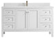 Nashville 60" Single Bathroom Vanity, White 1.5" Empira Quartz