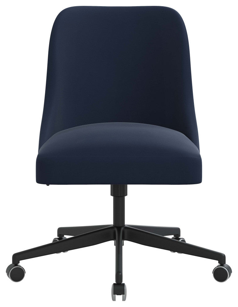 Upholstered Office Chair, Velvet Ink
