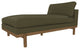 Cantor Leather Chaise, Finish: Fawn, Leather: Fern