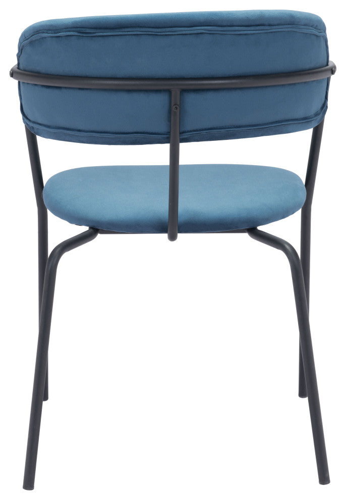 Emrys Dining Chair (Set of 2) Blue & Black