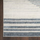 Nourison Astra Machine Washable 7' x 9' Ivory Blue   Area Rug