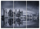 "Singapore Skyline and Marina Bay" Canvas Print, 3 Panels, 36"x28"