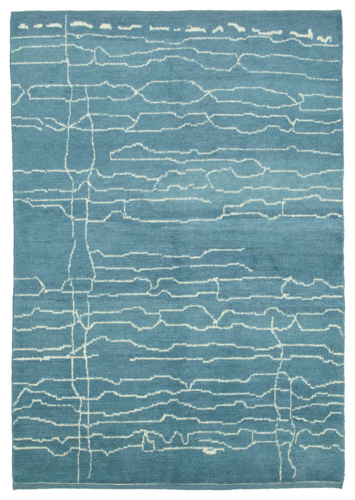Rug N Carpet - Handmade Unique 6' 3'' x 9' 0'' Moroccan Area Rug